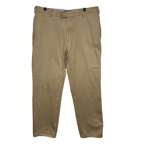 Peter Millar Other - Peter Millar Men's Khaki Cotton Straight Leg Casual‎ Dress Pants Size 36